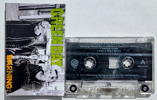 Green Day - “Warning” - CASSETTE TAPE (Indonesia) VG/VG