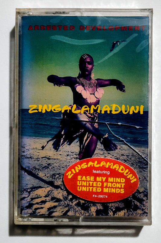 Arrested Development - "Zingalamaduni" - CASSETTE TAPE VG+/M (Sealed; cracked case cover)