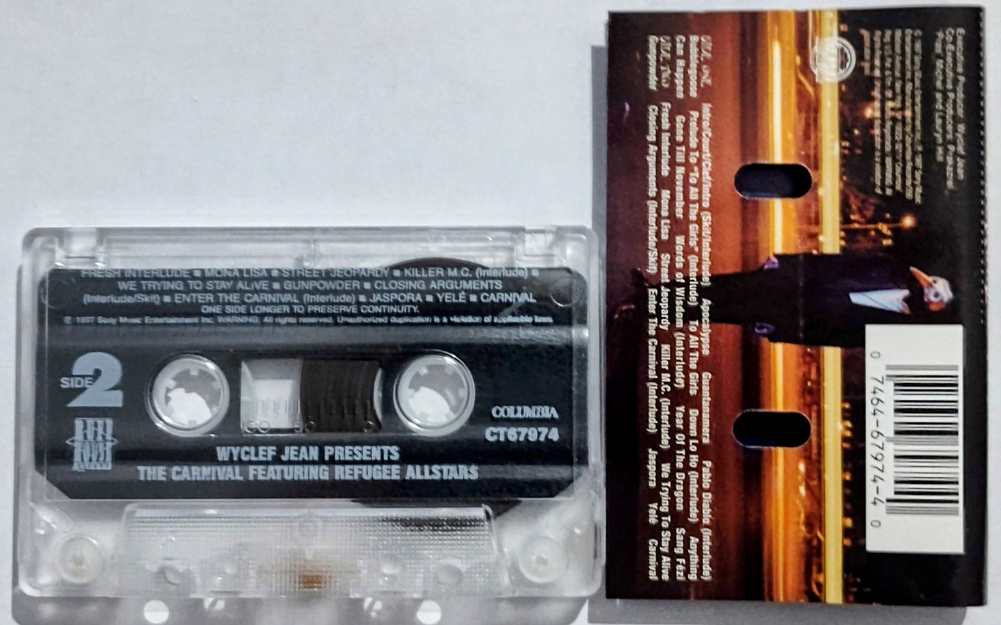 Wyclef Jean - "Presents The Carnival Featuring Refugee Allstars" - CASSETTE TAPE VG/VG