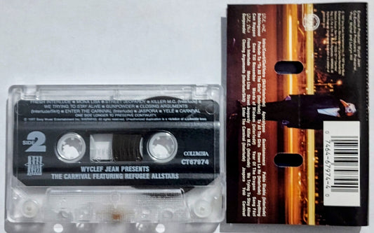 Wyclef Jean - "Presents The Carnival Featuring Refugee Allstars" - CASSETTE TAPE VG/VG