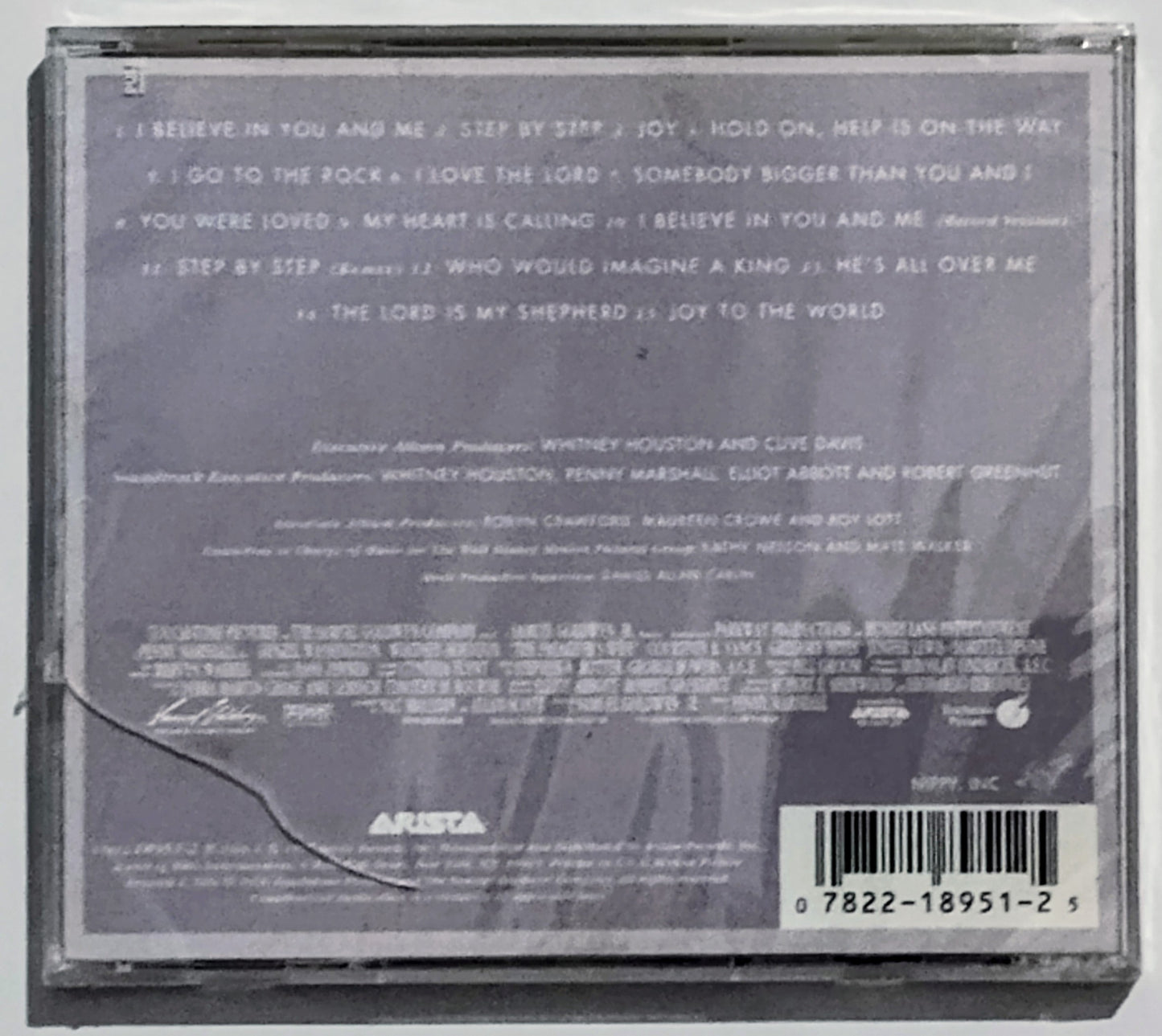 Whitney Houston - “The Preacher’s Wife Soundtrack” - COMPACT DISC VG+/M (Sealed; multiple cracks in case) *🔥*