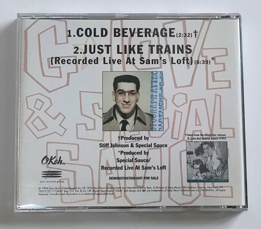 G. Love And Special Sauce - "Cold Beverage" - COMPACT DISC NM/NM