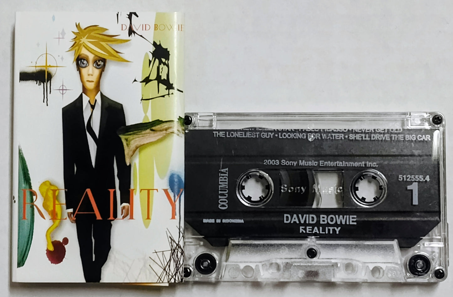 David Bowie - “Reality” - CASSETTE TAPE (Indonesia; Official) VG+/VG+