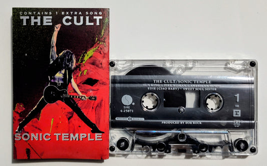 Cult, The - "Sonic Temple" - CASSETTE TAPE (SR; DOLBY HX PRO B NR) VG/VG