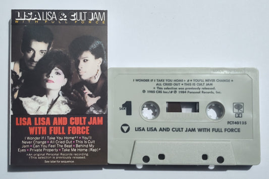 Lisa Lisa And Cult Jam - "With Full Force" - CASSETTE TAPE (DOLBY) VG+/VG+