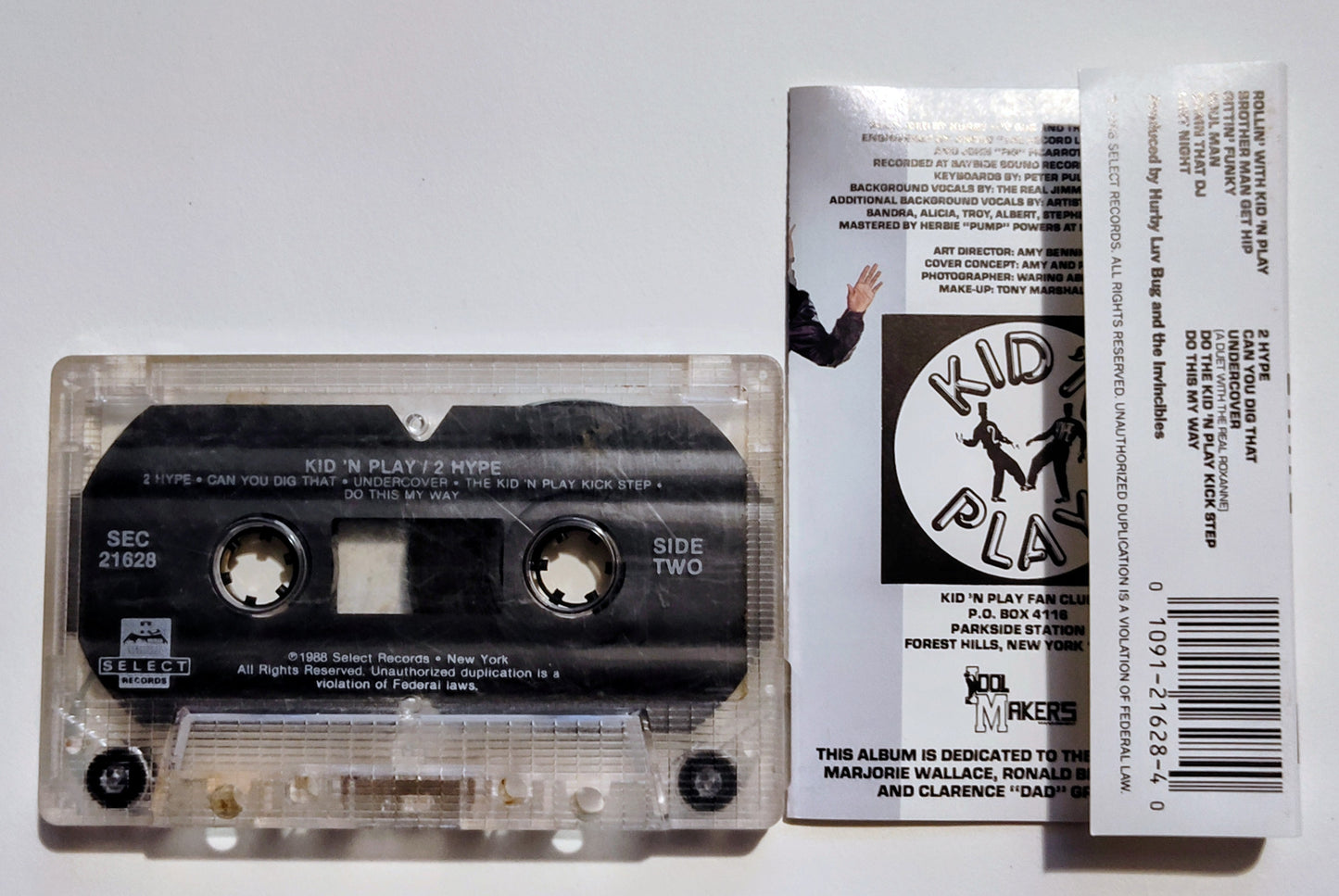 Kid 'N Play - "2Hype" - CASSETTE TAPE VG+/G+