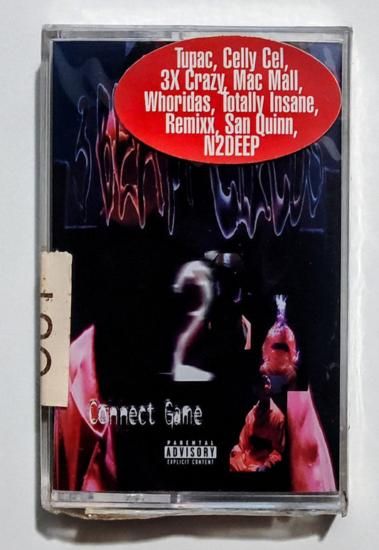 Various Artists - "3 Beam Circus 2 Connect Game" - CASSETTE TAPE NM/M (Sealed with hype sticker; cracked back of case)