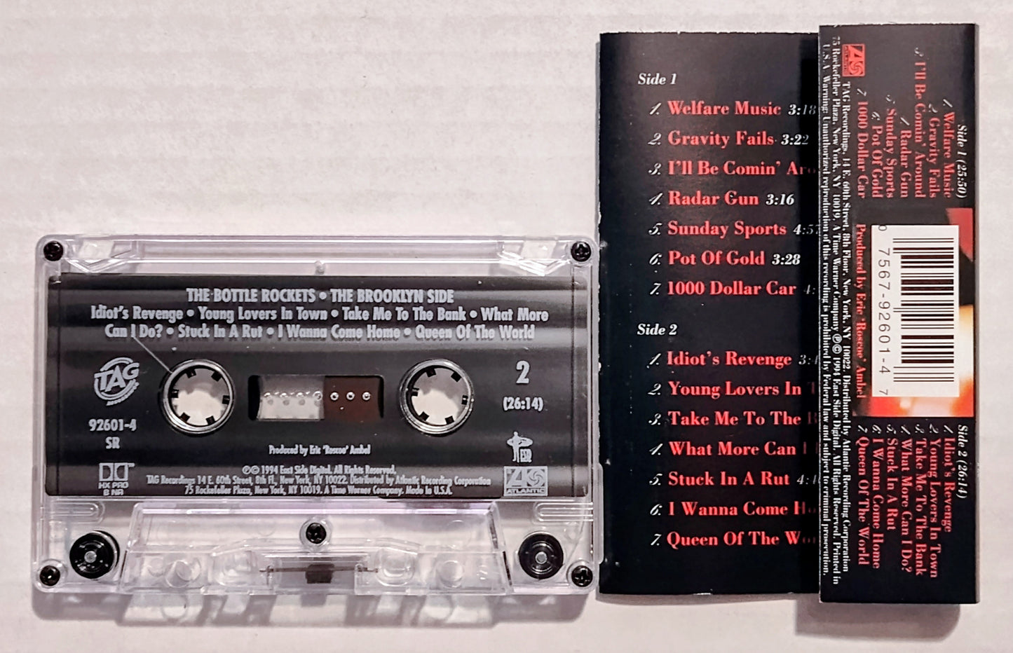 Bottle Rockets, The - “The Brooklyn Side” - CASSETTE TAPE NM/NM