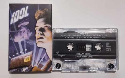 Billy Idol - "Charmed Life" - CASSETTE TAPE (Canada; Clear Shell; DOLBY) VG+/VG+