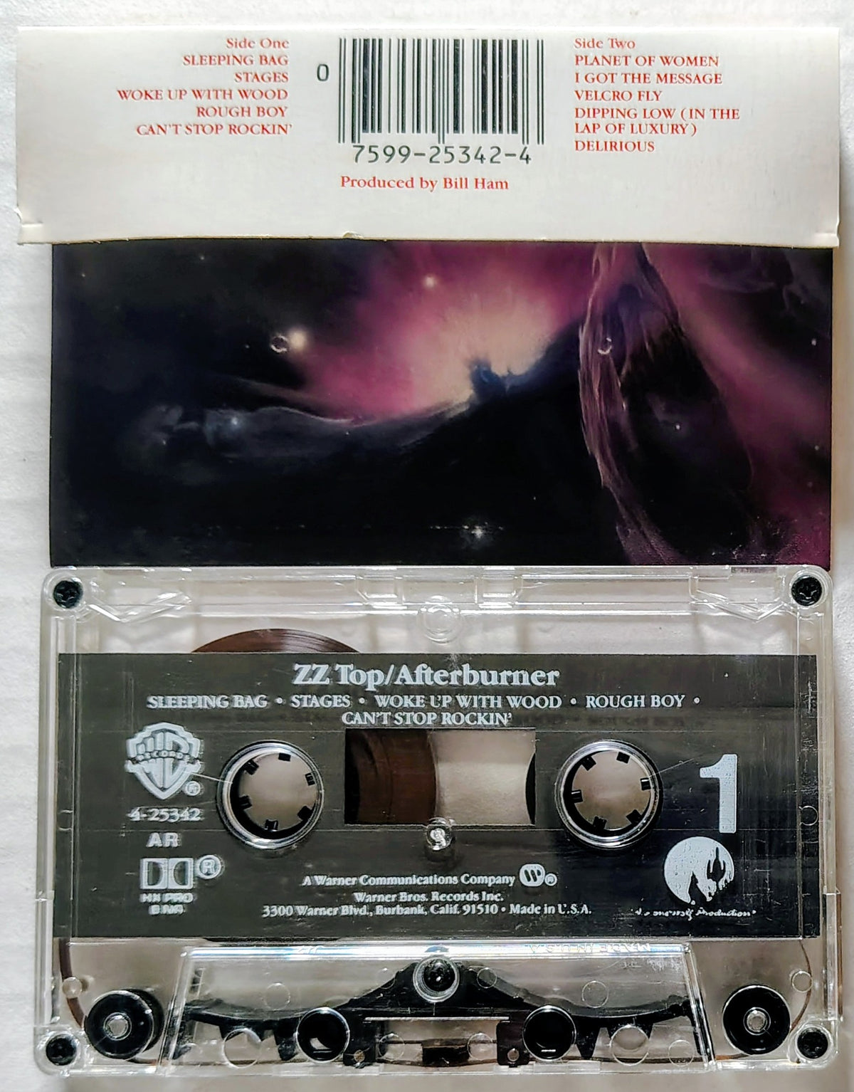 ZZ Top - "Afterburner" - CASSETTE TAPE VG/VG