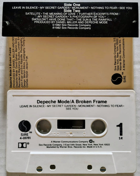 Depeche Mode - "A Broken Frame" - CASSETTE TAPE VG/VG