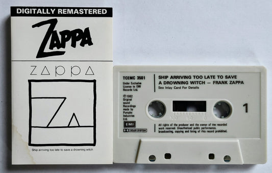 Frank Zappa - “Ship Arriving Too Late To Save A Drowning Witch” - CASSETTE TAPE VG/VG *🔥*
