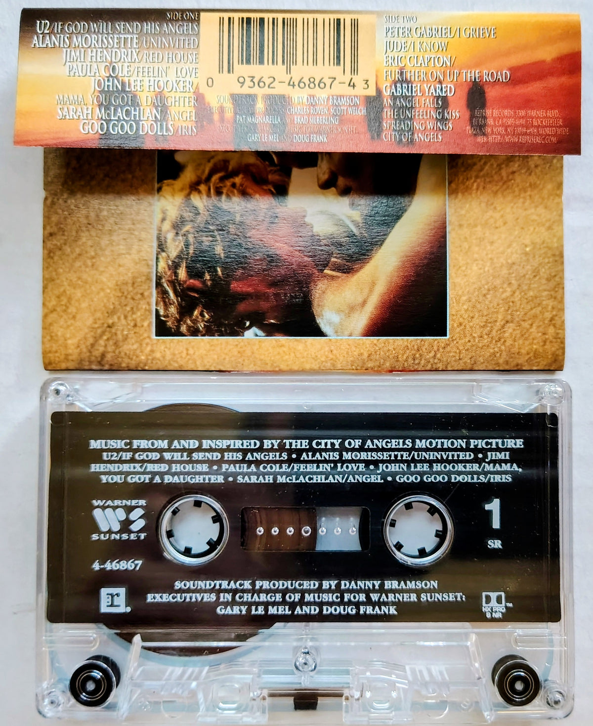 Various Artists - "Music from the Motion Picture City of Angels" - CASSETTE TAPE VG+/VG+