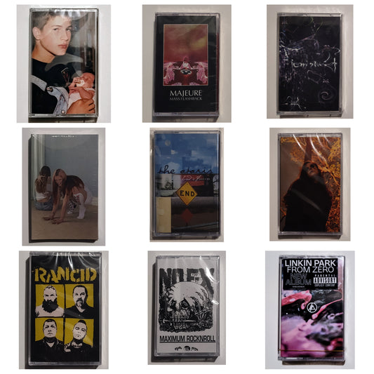 Mixed Batch #2 - "9 Sealed Indie/Modern Tapes"- INDIE CASSETTE TAPES (All New/Sealed/Mint; Free Shipping;)