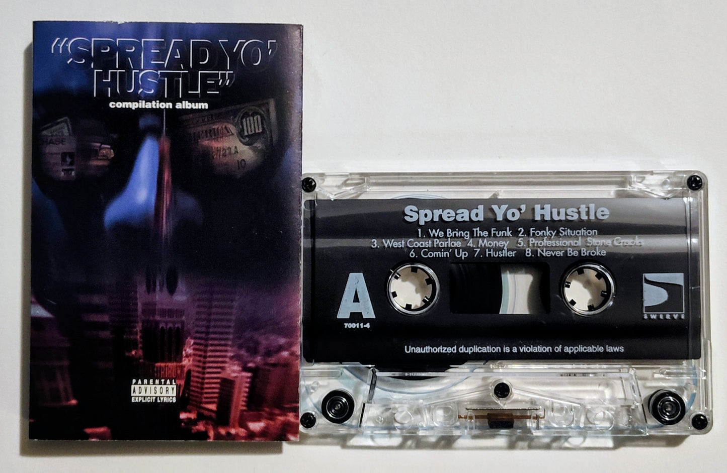 Various Artists - "Spread Yo' Hustle Comp" - CASSETTE TAPE VG+/VG+
