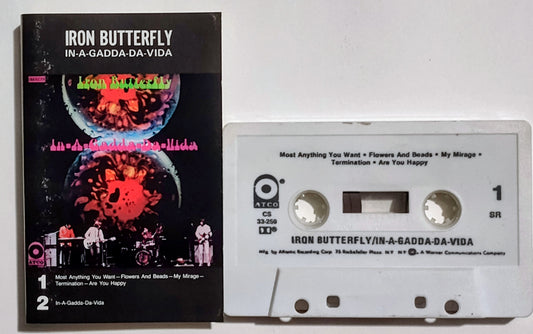 Iron Butterfly - "In-A-Gadda-Da-Vida" - CASSETTE TAPE (SR) VG/VG+