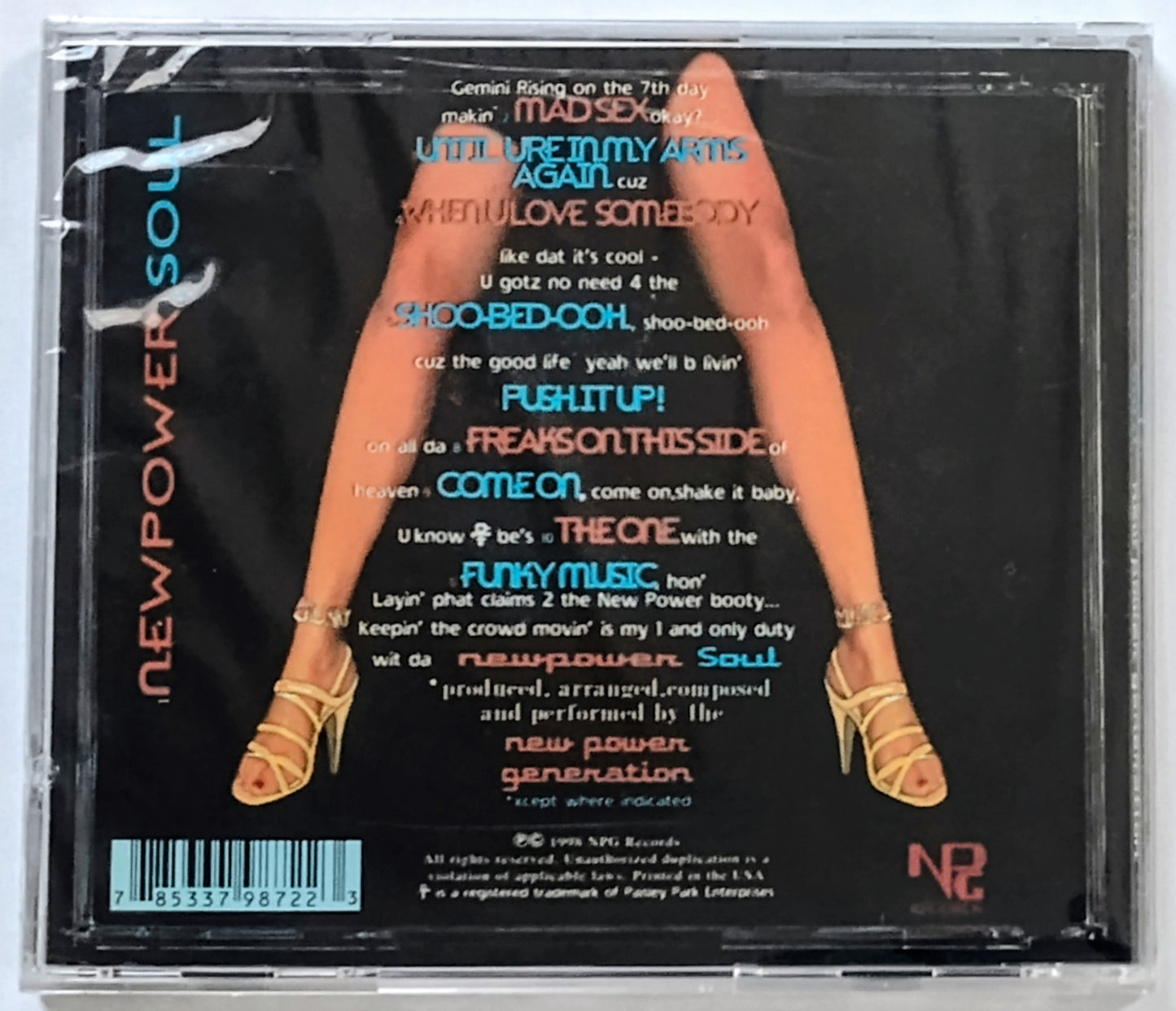 New Power Generation (Prince) - “Newpower Soul” - COMPACT DISC NM/M (Sealed; small crack on cover; tiny crack on back of case)
