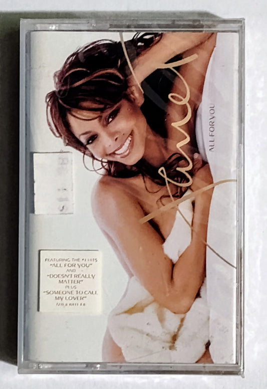 Janet Jackson - “All For You” - CASSETTE TAPE M/M (Sealed with hype sticker)