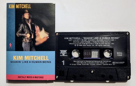Kim Mitchell - "Shakin' Like A Human Being" - CASSETTE TAPE (Canada; black shell; DOLBY) VG+/VG+