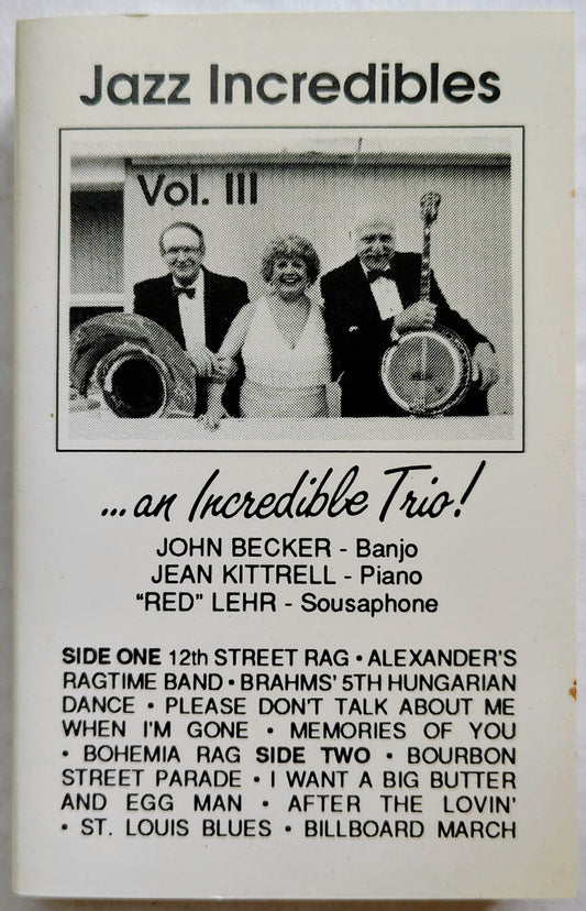 Jazz Incredibles - "Jazz Incredibles Vol. III ...an Incredible Trio!" - CASSETTE TAPE VG+/VG+