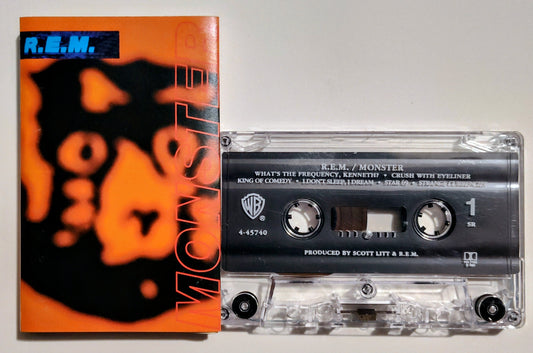 R.E.M. - "Monster" - CASSETTE TAPE (SR; DOLBY HX PRO) VG+/VG+