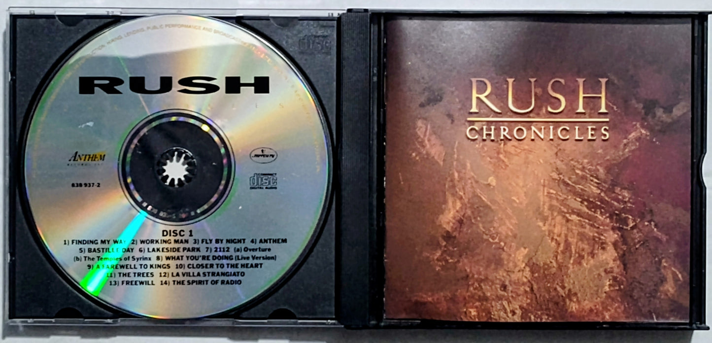 Rush - "Chronicles" - COMPACT DISC (2x) VG+/VG+ *🔥*