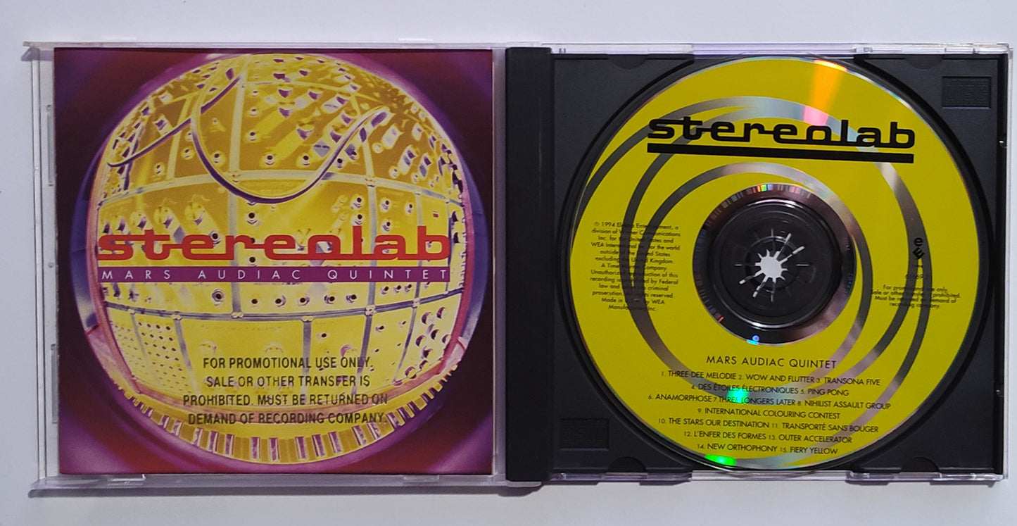 Stereolab - "Mars Audiac Quintet" - COMPACT DISC (Promo Copy) NM/VG+