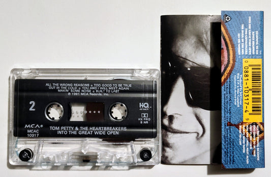Tom Petty And The Heartbreakers - "Into The Great Wide Open" - CASSETTE TAPE (DOLBY HX PRO B NR) VG+/VG+