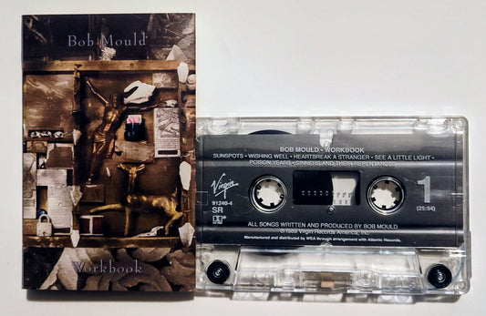 Bob Mould - "Workbook" - CASSETTE TAPE (SR; DOLBY HX PRO) VG/VG+