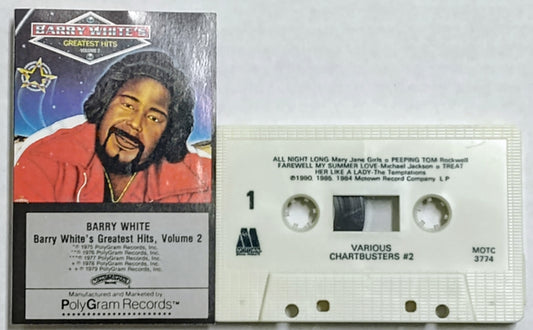 Barry White - “Greatest Hits Volume 2” - CASSETTE TAPE VG+/VG+