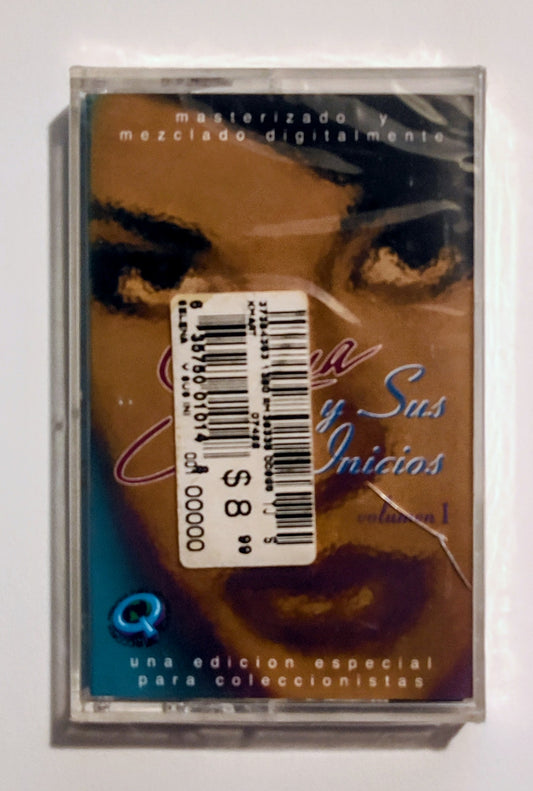Selena - "Y Sus Inicios" - CASSETTE TAPE VG+/M (Sealed; cracked case)