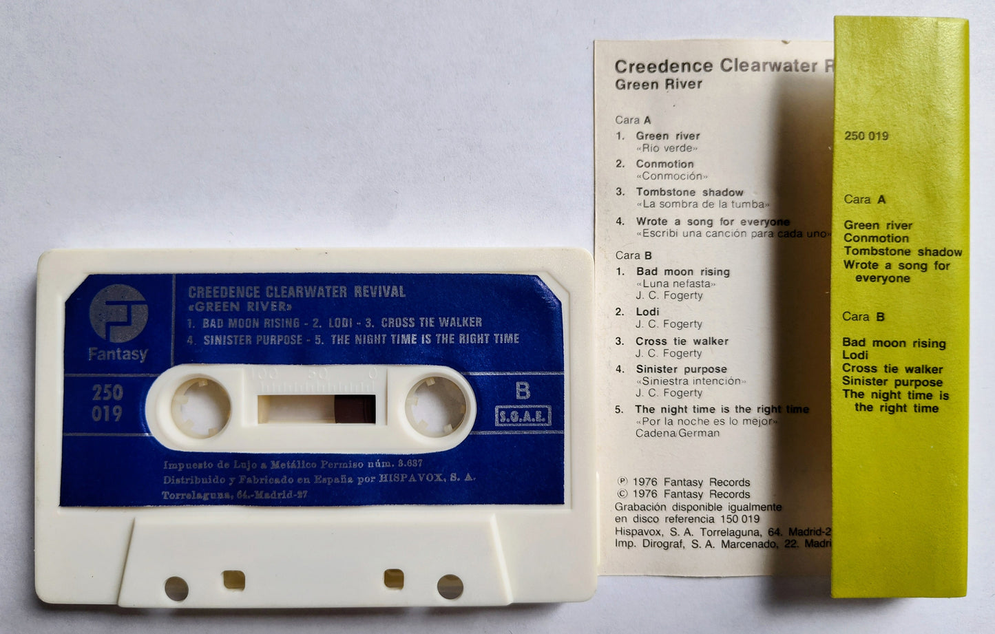 Creedence Clearwater Revival - “Green River” - CASSETTE TAPE VG+/VG+