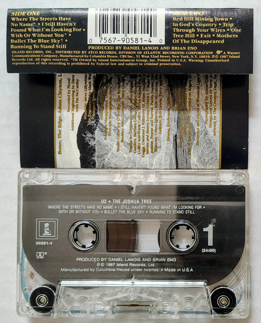 U2 - "The Joshua Tree" - CASSETTE TAPE (Columbia House) VG/VG+
