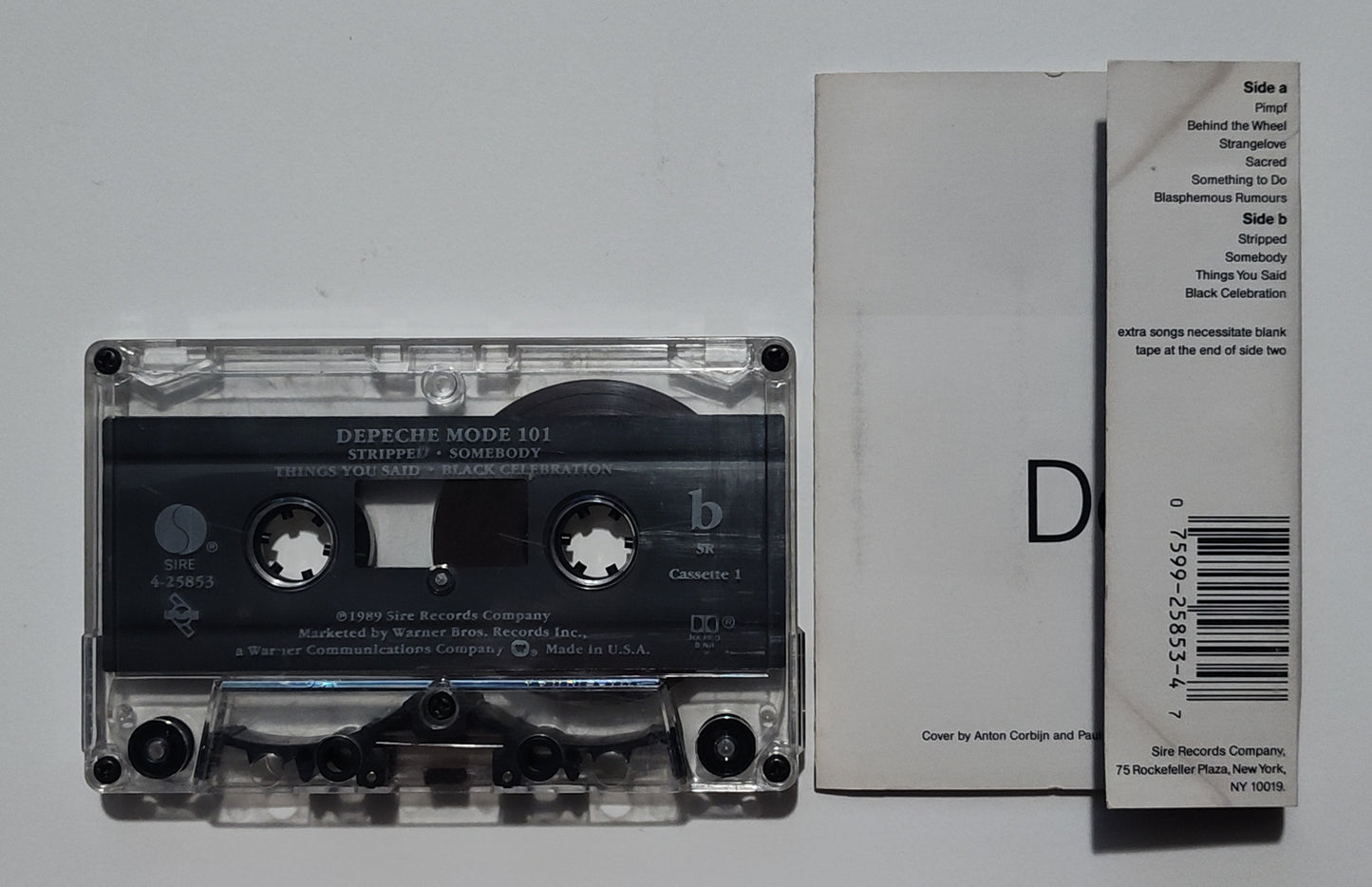 Depeche Mode - "101" - CASSETTE TAPE (2x; SR; DOLBY HX PRO B NR) VG/VG