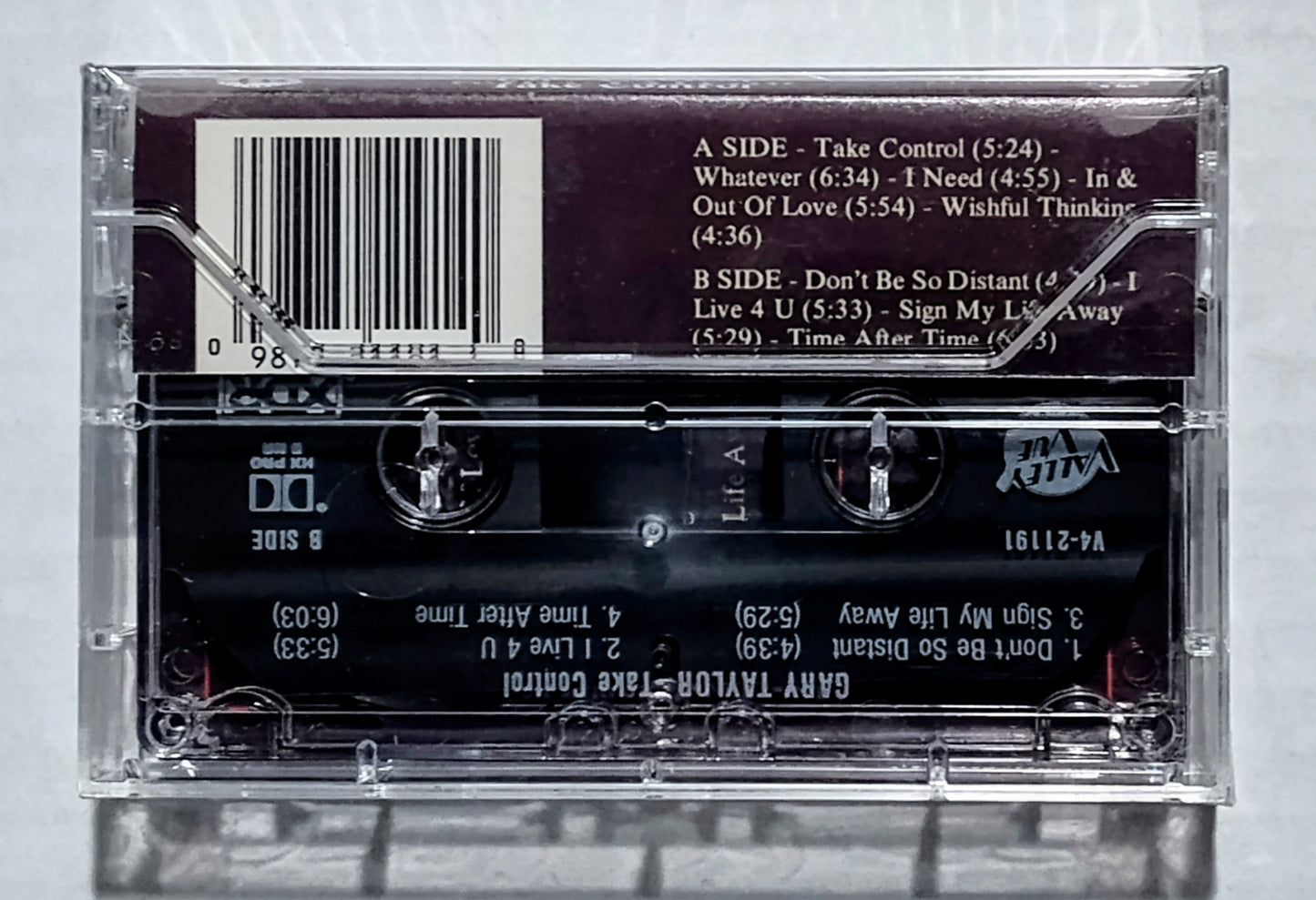 Gary Taylor - “Take Control (Valley Vue Records Version)” - CASSETTE TAPE NM/M (Sealed; 2 small cracks in cover)