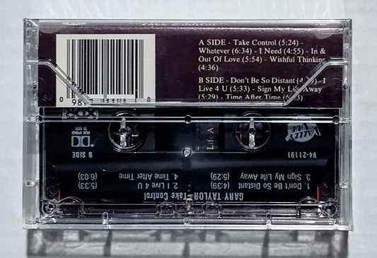 Gary Taylor - “Take Control (Valley Vue Records Version)” - CASSETTE TAPE NM/M (Sealed; 2 small cracks in cover)