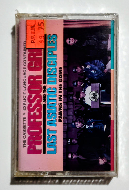 Professor Griff And The Last Asiatic Disciples - "Pawns In The Game" - CASSETTE TAPE NM/M (Sealed; Lightstruck cover)