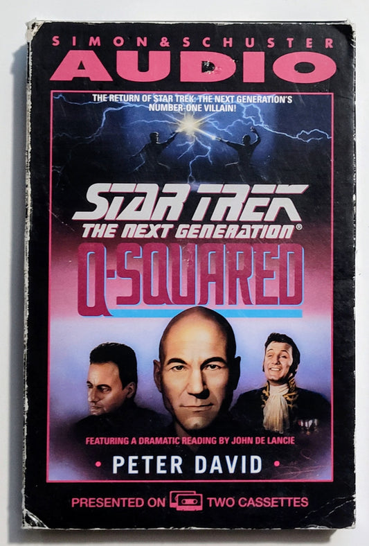 Star Trek TNG Audio Program - "Q-Squared" - CASSETTE TAPE(2x) G+/NM