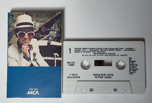 Elton John - "Greatest Hits" - CASSETTE TAPE VG+/VG+