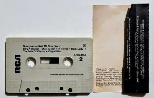 Scorpions - "Best Of Scorpions" - CASSETTE TAPE G+/G+
