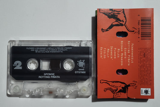 Sponge - "Rotting Piñata" - CASSETTE TAPE VG+/VG+