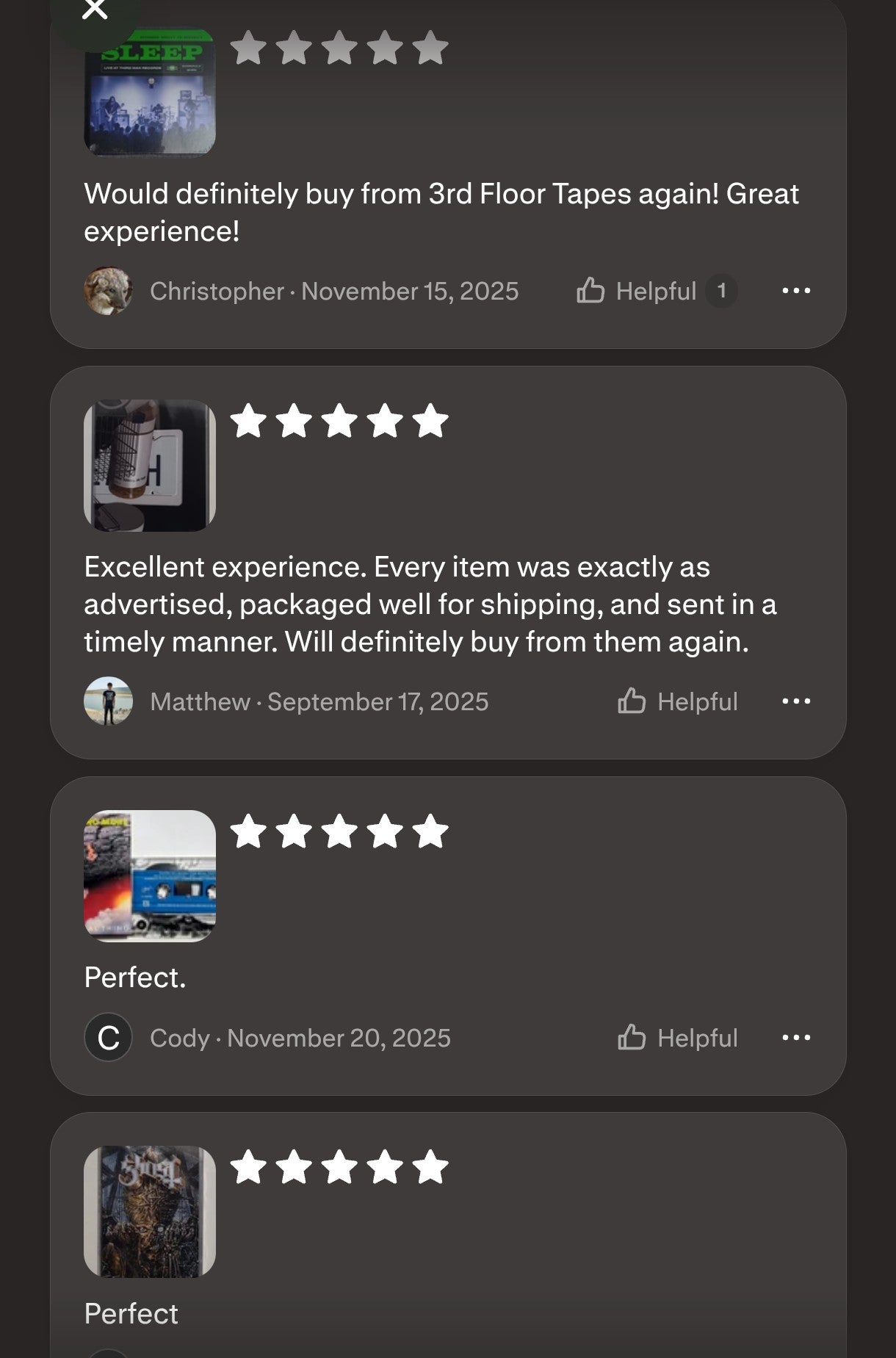 Customer Reviews And Endorsements (PHOTOS)