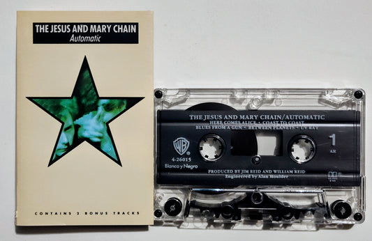 Jesus And Mary Chain, The - "Automatic" - CASSETTE TAPE (AR) VG/VG+ (Saw cut through spine of case and j card)