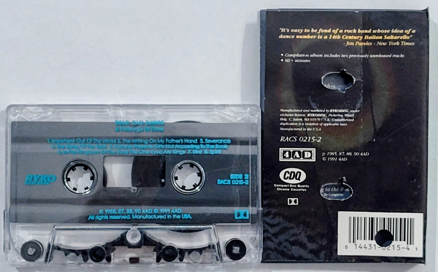 Dead Can Dance - “A Passage In Time” - CASSETTE TAPE VG/VG+