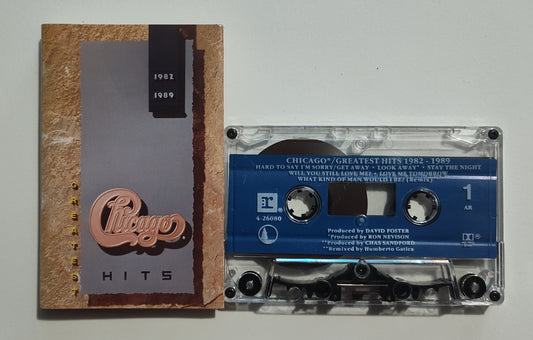 Chicago - "Greatest Hits 1982-1989" - CASSETTE TAPE (AR; DOLBY HX PRO B NR) VG+/VG+