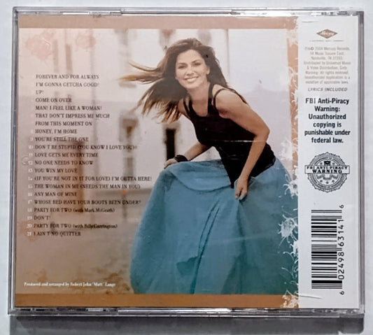 Shania Twain - “Greatest Hits“ - COMPACT DISC VG+/G (Plays Perfect; lots of marks)
