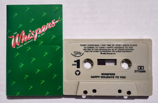 Whispers, The - "Happy Holidays To You (Christmas)" - CASSETTE TAPE VG+/VG+