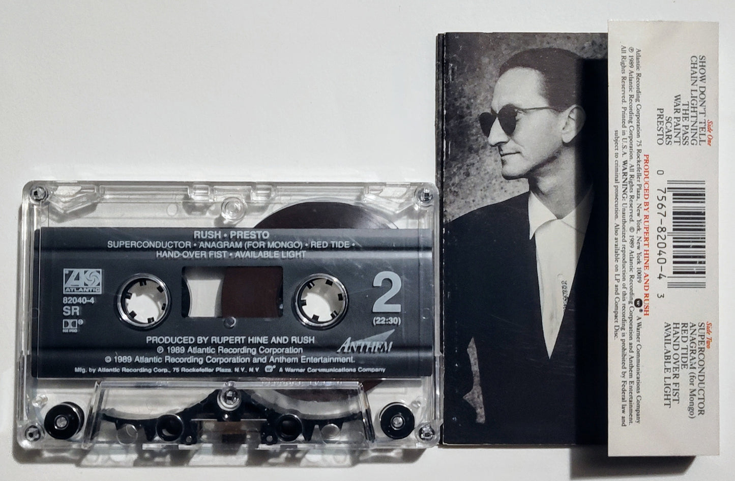 Rush - "Presto" - CASSETTE TAPE VG+/VG+