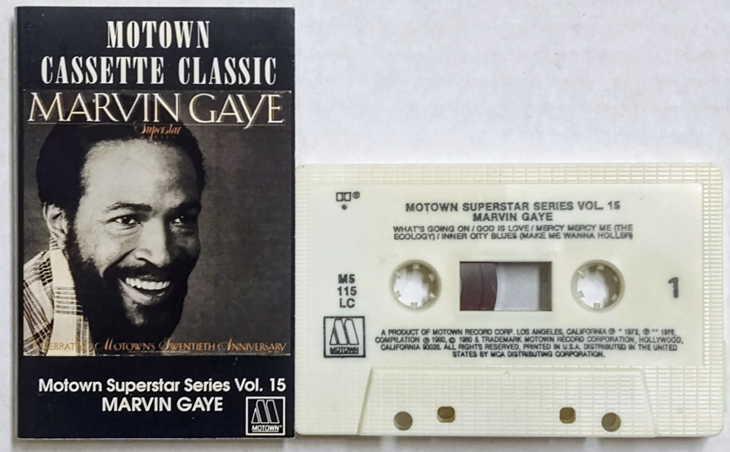 Marvin Gaye - “Motown Superstar Series Vol. 15” - CASSETTE TAPE VG+/VG+