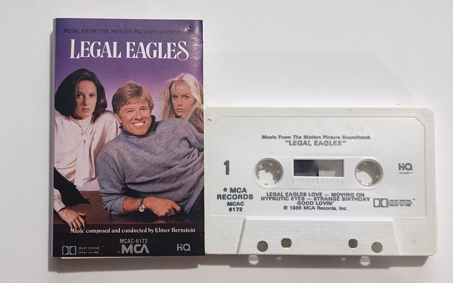 Various Artists - "Legal Eagles Soundtrack" - CASSETTE TAPE (DOLBY HX PRO) G+/VG+